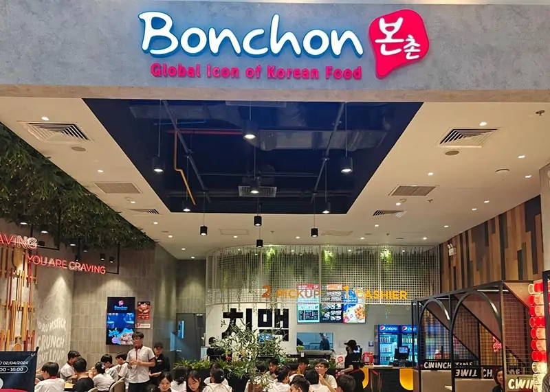 Không gian và tiện ích Bonchon Chicken Vietnam