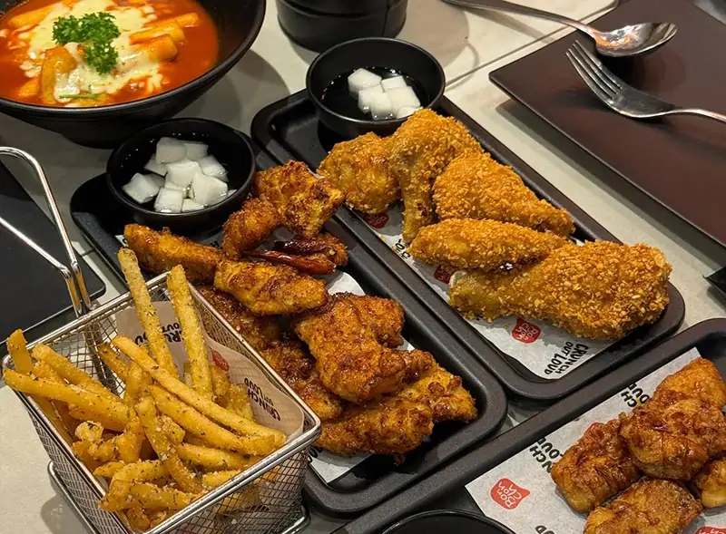 Gà rán sốt tỏi mật ong