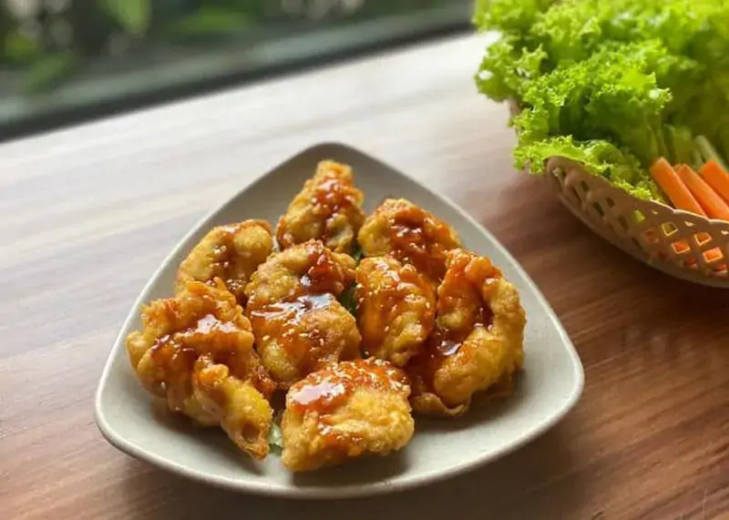 Gà Viên Sốt Bơ Tỏi