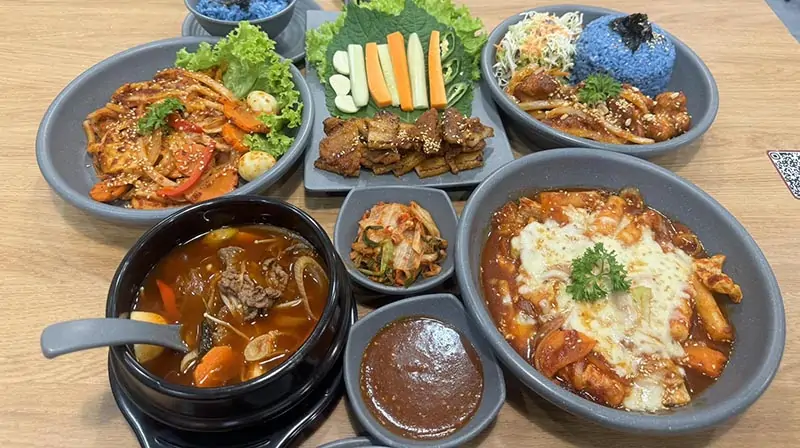 thực đơn tại Gimji phong phú, sáng tạp