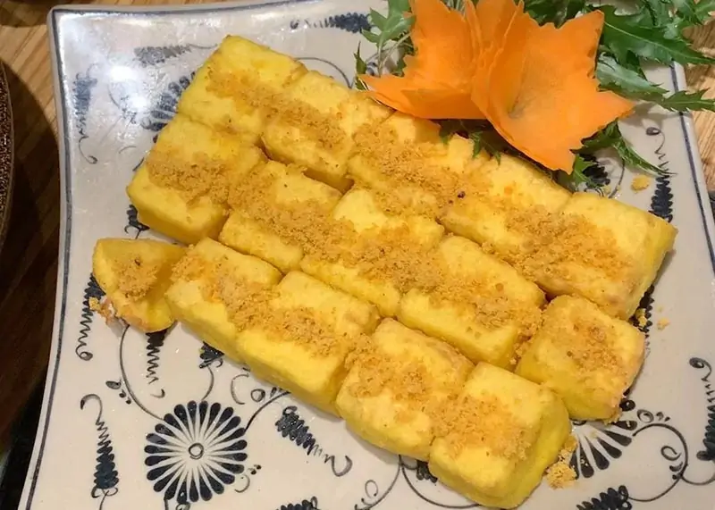 Đậu hũ non rang muối