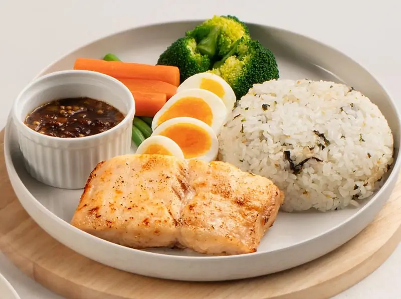 Steak cá dory bỏ lò sốt umami caramel