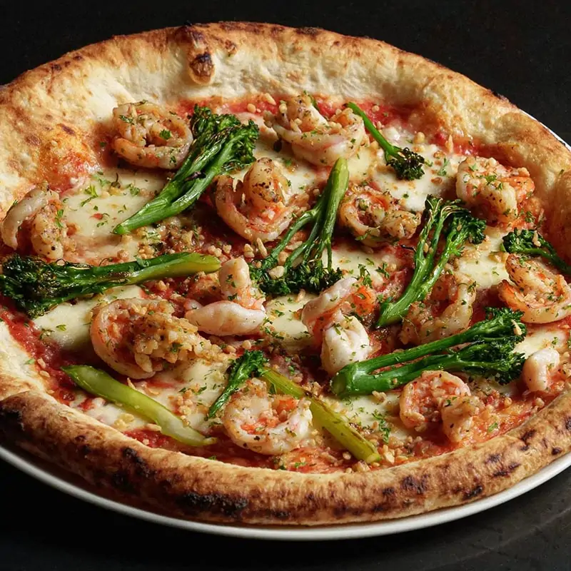 Pizza Tôm Xốt Tỏi Cay