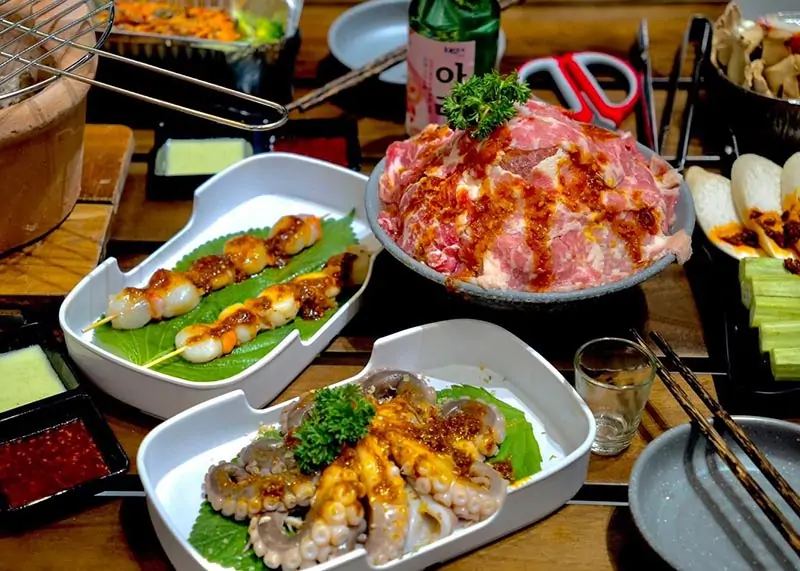 Hải sản nướng tươi