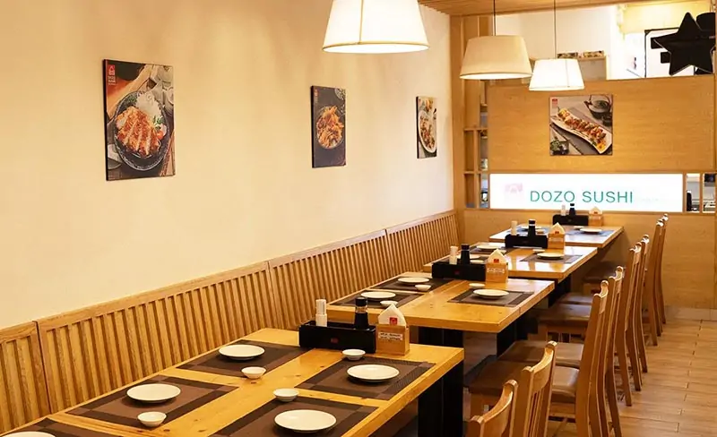 Không gian tại Dozo Sushi Dining