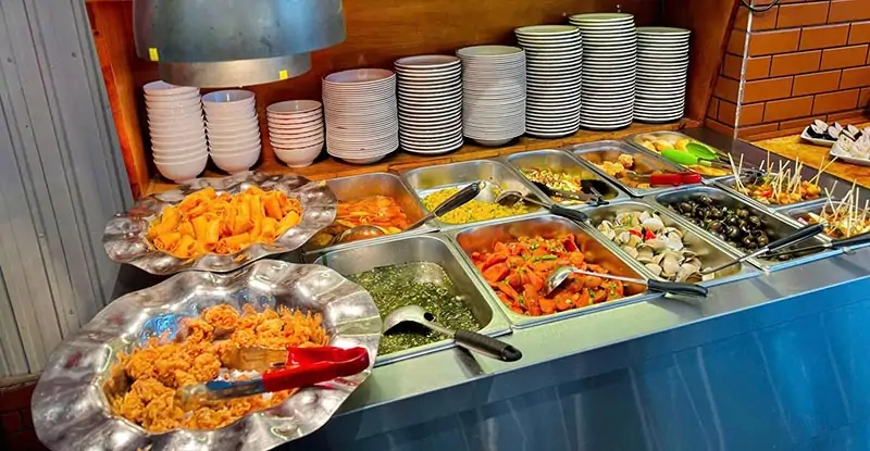 Quầy buffet line
