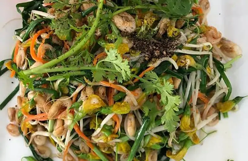 Củ hủ dừa xào tép sông