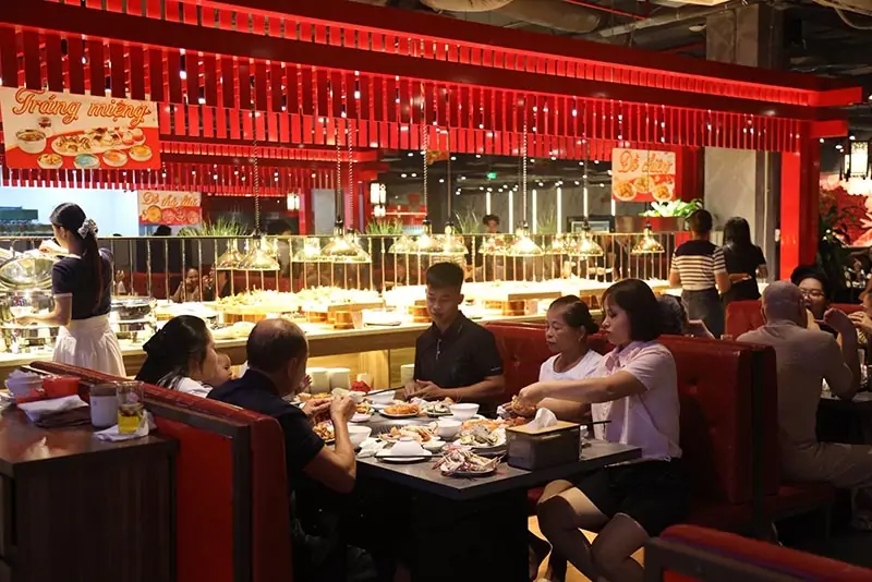 Không gian Buffet Cửu Vân Long