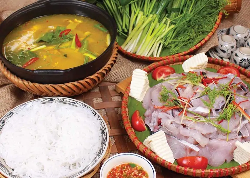 Lẩu cá Lăng măng cay