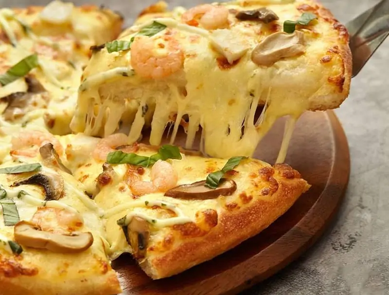 Pizza hải sản sốt Pesto truyền thống