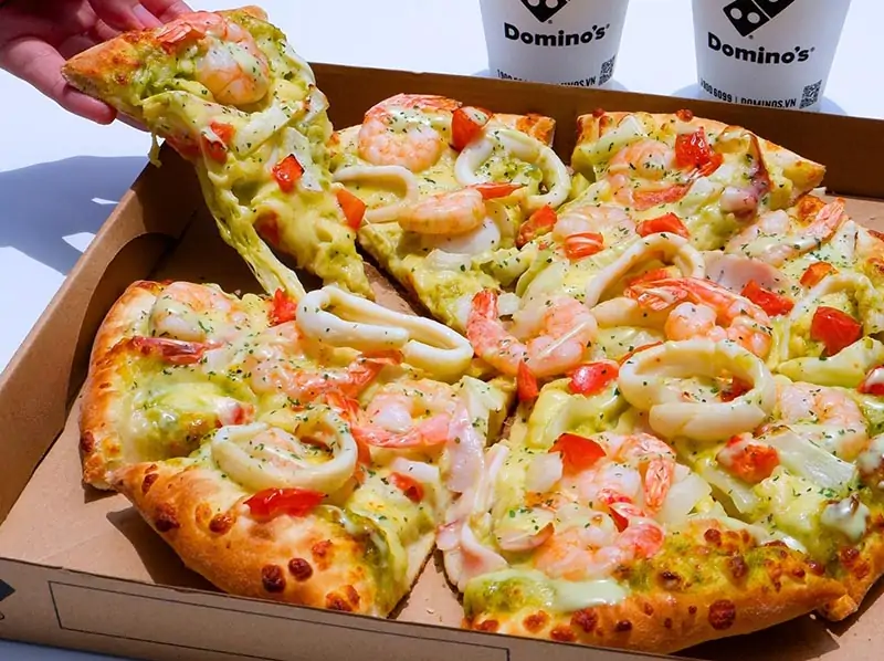 Pizza Hải Sản Xốt Pesto Kem Chanh
