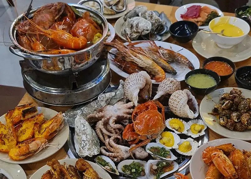 Thực đơn buffet hải sản Kaka