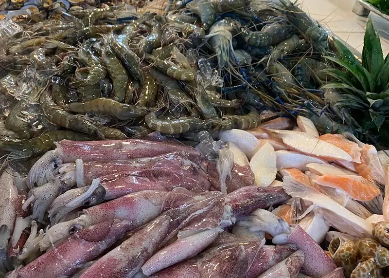 hải sản tươi sống