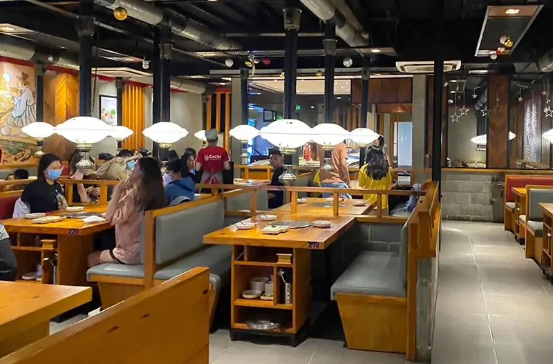 không gian mang đậm văn hóa Hàn Quốc