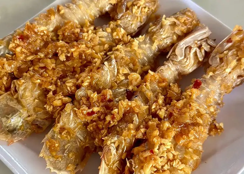 Tôm Tích Cháy Tỏi