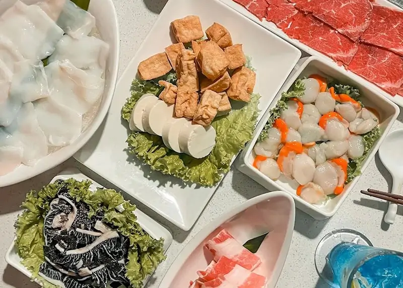 Thực đơn đồ nhúng tại Haidilao Gigamall