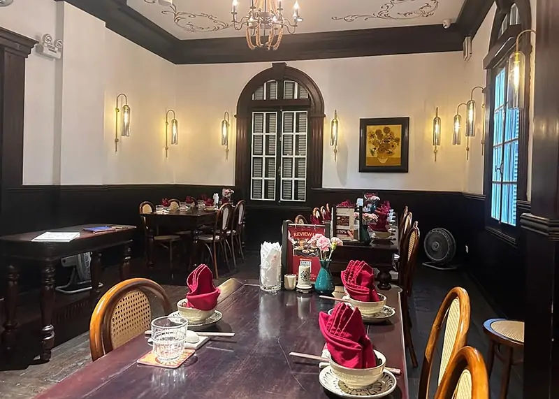 Không gian Hà Thành Mansion Vietnamese Restaurant