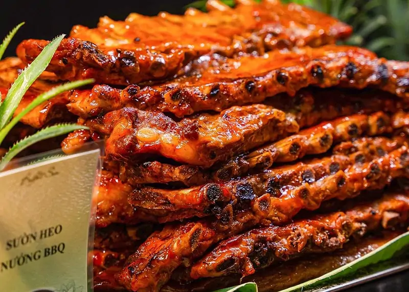 sườn heo nướng BBQ mềm mọng