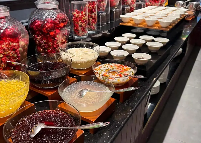 Khu vực tráng miệng vô cùng đa dạng