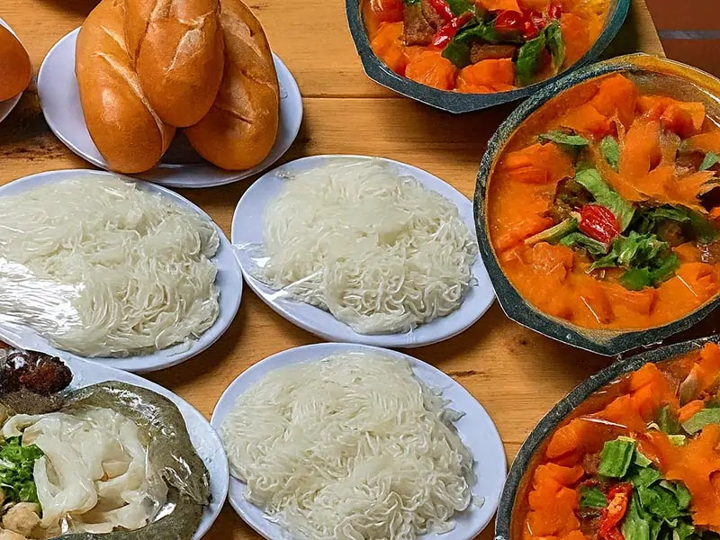 Các món ăn kèm đa dạng