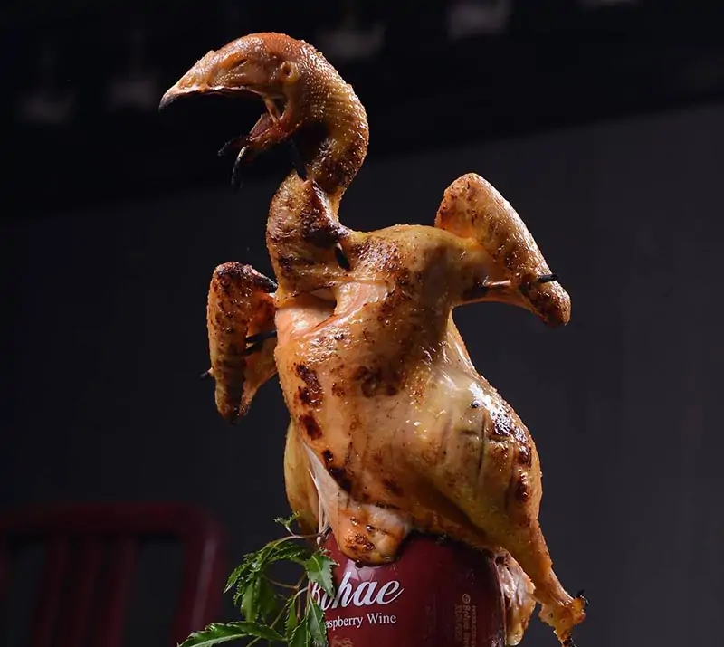 Gà tre nướng bia