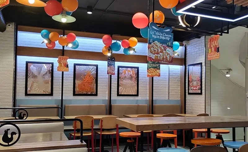 không gian Popeyes Vũ Phạm Hàm