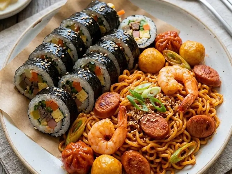 Kimbap & Mì Trộn