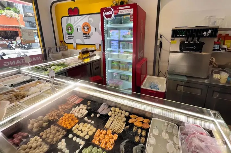 Quầy line topping đa dạng